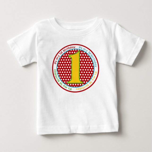 First Birthday T shirt (Front)