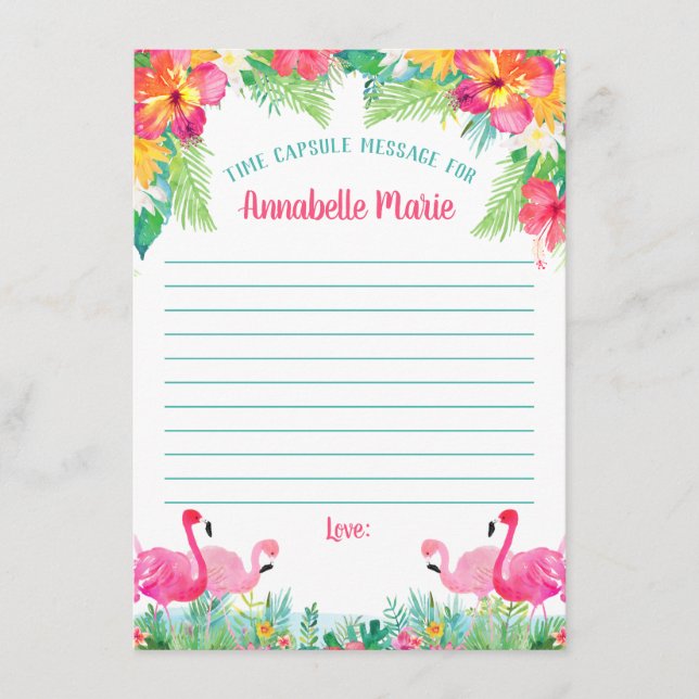 First Birthday Time Capsule Card (Front)