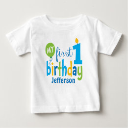 First Birthday Tshirt Personalised