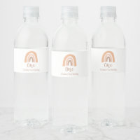 First Birthday Watercolor Boho Rainbow