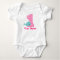 First Birthday Whale Pink Personalised Shirt