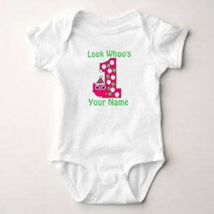 First Birthdy Girl Owl Personalised Shirt