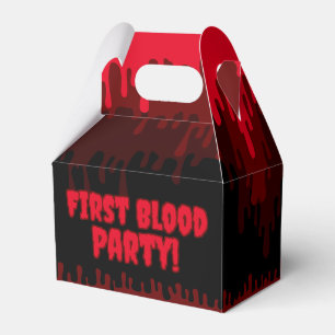 First Blood Party Red Dripping Period Name Favour Box