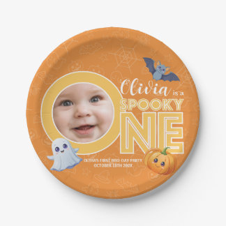 First Boo | Spooktacular First Birthday Paper Plate