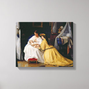 First Born, 1863 Canvas Print