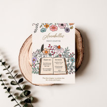 First Chapter Storybook Birthday Floral Invitation
