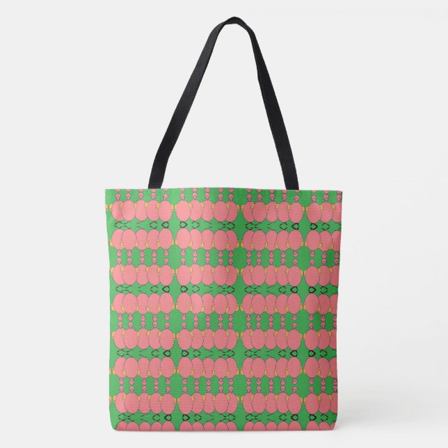 First: Chicken Or The Egg Green  Tote Bag (Front)