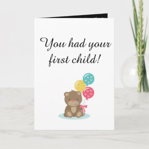First Child Card for childfree