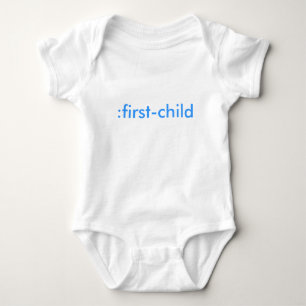 :first-child organic baby bodysuit