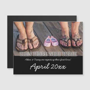 First Child Pregnancy Announcement Magnet Card