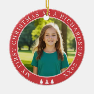 First Christmas Adoption Ceramic Tree Decoration