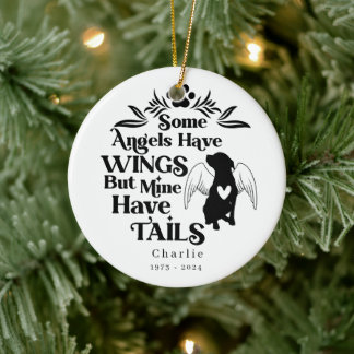 First Christmas always in our heart memorial Pet Ceramic Tree Decoration