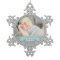 First Christmas Aqua Blue Baby Boy Photo