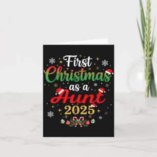 First Christmas As A Aunt 2025 New Mommy Xmas Card