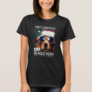 First Christmas as a Beagle mum T-Shirt