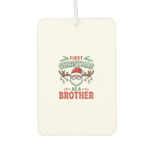 First Christmas As a Brother Santa Gnome Car Air Freshener
