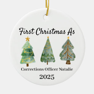 First Christmas as a Correctional Office Ornament