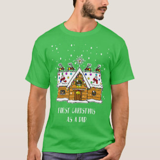 First christmas as a dad Funny Santa Christmas Ts T-Shirt