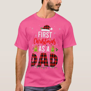 First Christmas As A Dad Pregnancy Announcement Pl T-Shirt
