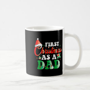 First Christmas As A Dad Xmas Lights New Dad Chris Coffee Mug
