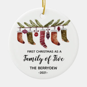 First Christmas as a Family of Five ornament