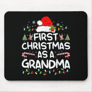 First Christmas As A Grandma Matching Christmas Ne Mouse Mat
