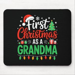 First Christmas As A Grandma Matching New Nana Gra Mouse Mat