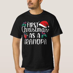 First Christmas As A Grandpa Family Matching T-Shirt