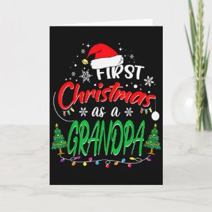 First Christmas As A Grandpa New Grandfather 1st C Card