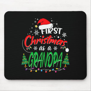 First Christmas As A Grandpa New Grandfather 1st C Mouse Mat