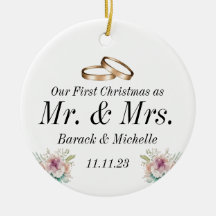 First Christmas as a Married Couple Ornament