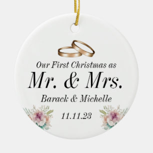 First Christmas as a Married Couple Ornament