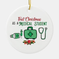 First Christmas as a Medical Student Ornament Medi