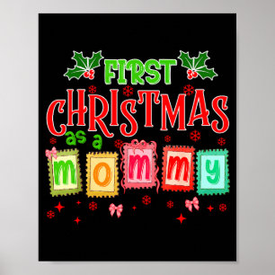 First Christmas As A Mommy 2025 Coquette Bow Match Poster