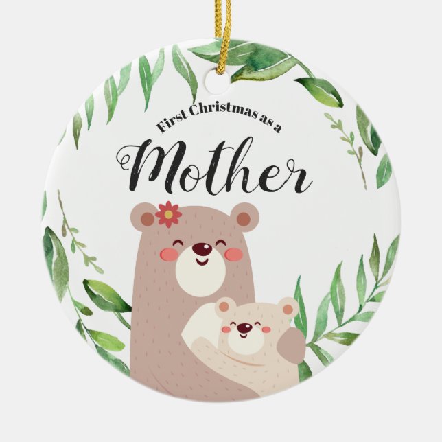First Christmas as a Mother Ornament (Front)