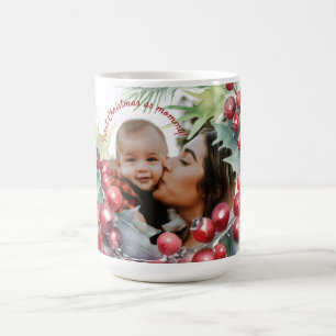 First Christmas As a Mum Personalised Photo Mug