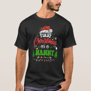 First Christmas As A Nanny  Holiday Santa Hat Groo T-Shirt