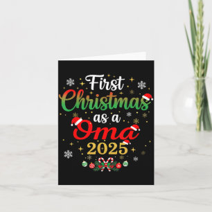 First Christmas As A Oma 2025 New Mommy Xmas  Card