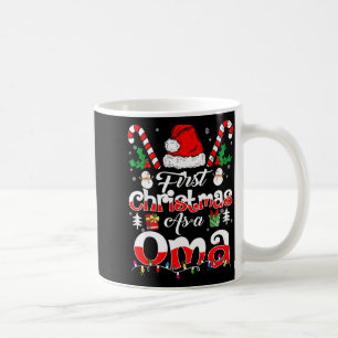 First Christmas As A Oma Family Matching  Coffee Mug