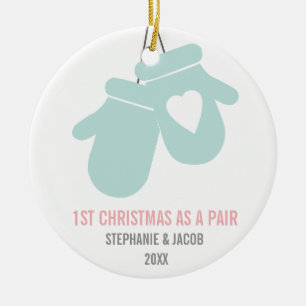 First Christmas as a Pair   Holidays Ceramic Tree Decoration