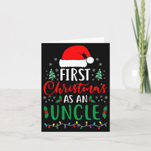 First Christmas As An Uncle New Parents Xmas Match Card