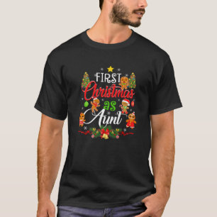 First Christmas As Aunt Family Matching Pajama Xma T-Shirt