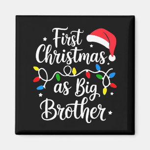 First Christmas As Big Brother Cute Holiday New Br Magnet