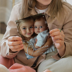 First Christmas As Big Sister Photo Postcard