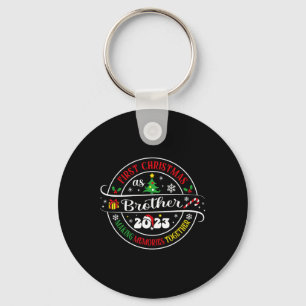 First Christmas As Brother 2023 Christmas Family X Key Ring