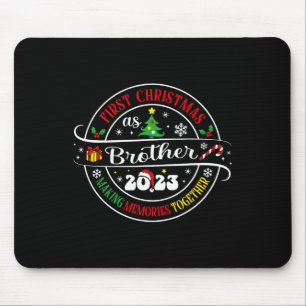 First Christmas As Brother 2023 Christmas Family X Mouse Mat