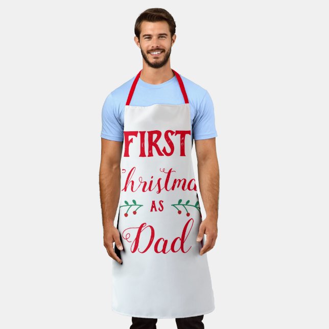 First Christmas as dad Apron (Worn)
