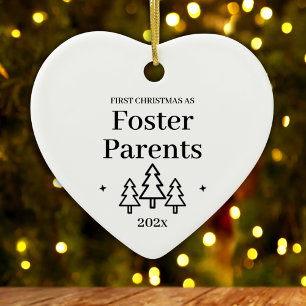 First Christmas As Foster Parents 2026 Ceramic Tree Decoration
