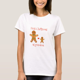 First Christmas as Grandma - Gingerbread Men T-Shirt