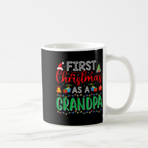 First Christmas As Grandpa Family Matching New Gra Coffee Mug